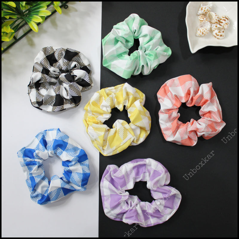 Printed Hair Scrunchies - UBK979