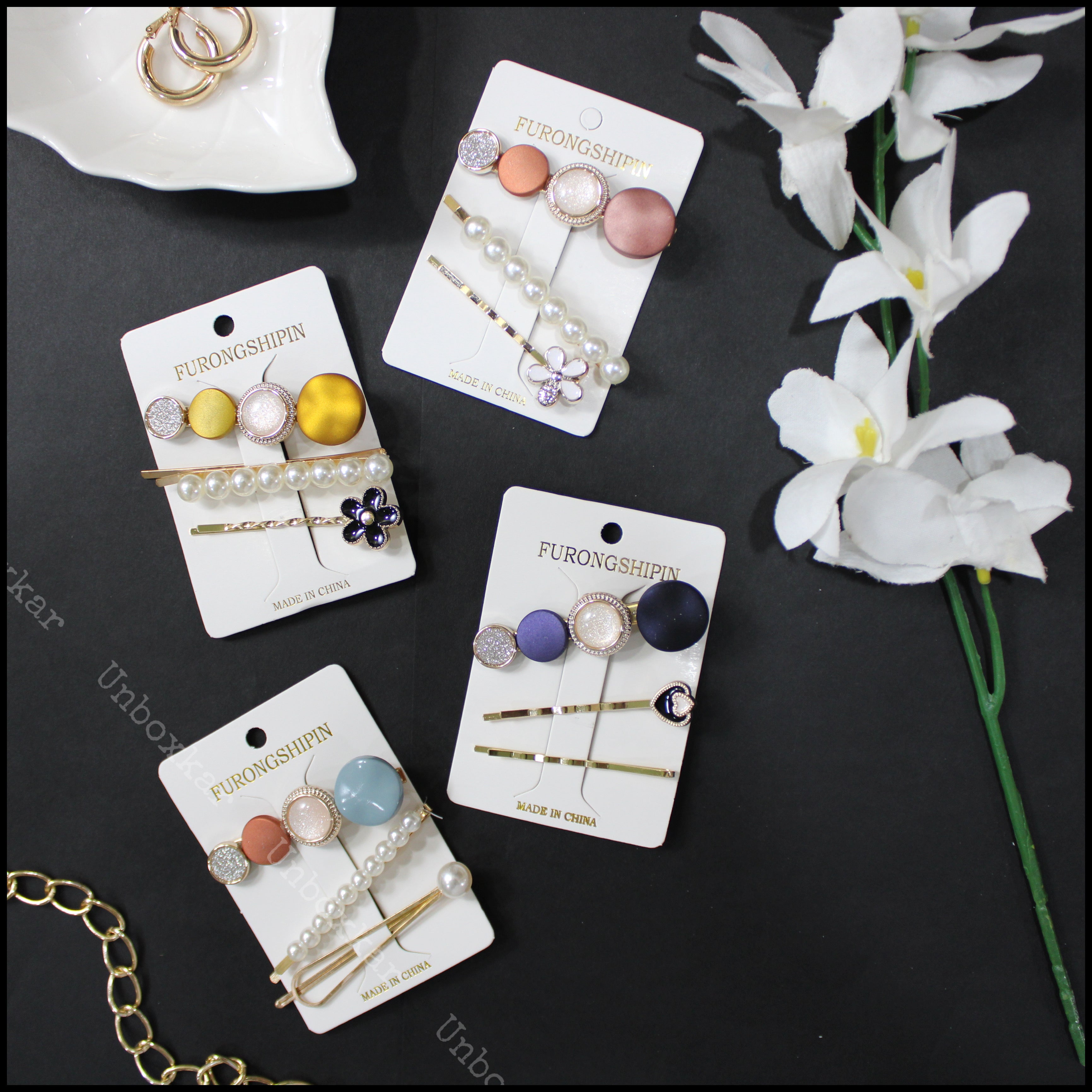 Surprise Hair Pins Card ( Set Of 3 ) - UBK780
